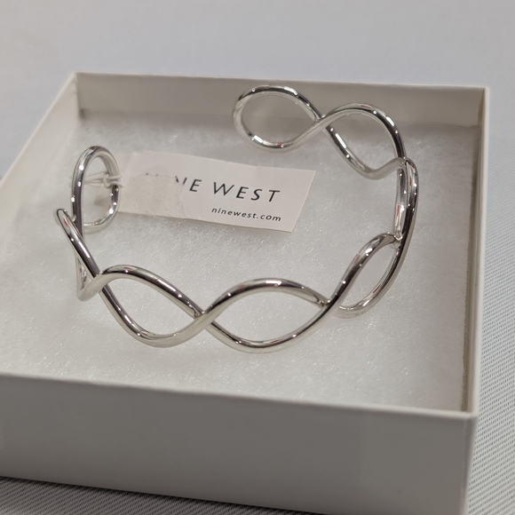 Silver Twist Bracelet by Nine West - Picture 2 of 4